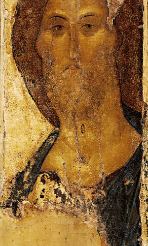 The Saviour;  icon painted by Andrei Rublev